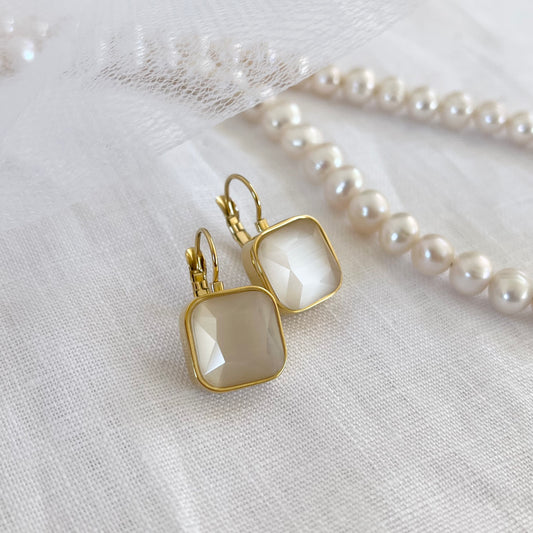 Brittany Square Drop Earrings